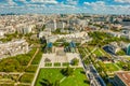 BirdÃ¢â¬â¢s eye view of Parc AndrÃÂ© Javel CitroÃÂ«n in Paris